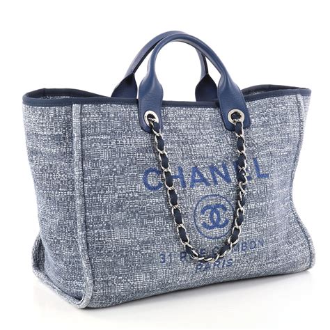 chanel paris - deauville|chanel deauville tweed tote.